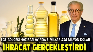 Ege Bölgesi haziran ayında 3 milyar 434 milyon dolar ihracat gerçekleştirdi