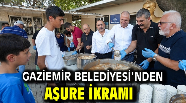 Gaziemir Belediyesi'nden aşure ikramı