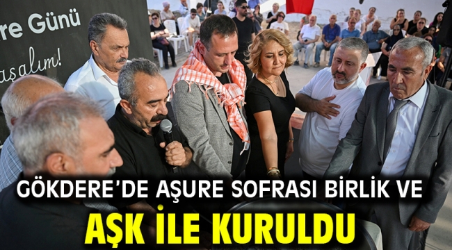 Gökdere'de aşure sofrası birlik ve aşk ile kuruldu