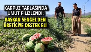 Karpuz Tarlasında Umut Filizlendi: Başkan Sengel'den Üreticiye Destek Eli