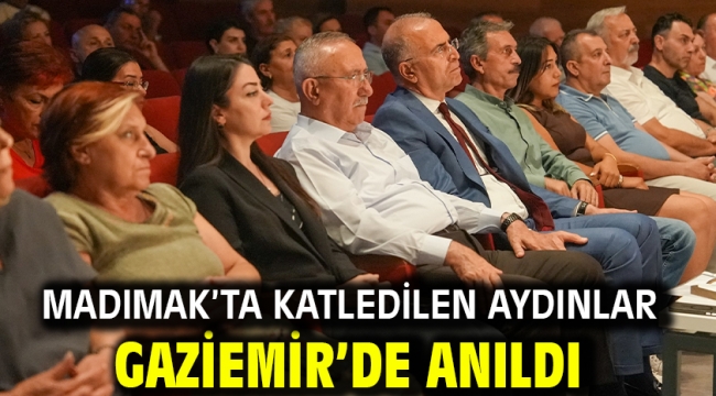 Madımak'ta katledilen aydınlar Gaziemir'de anıldı