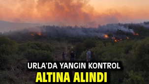Urla'da yangın kontrol altına alındı