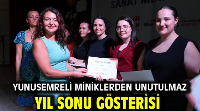 Yunusemreli Miniklerden Unutulmaz Yıl Sonu Gösterisi
