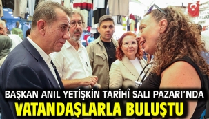 Başkan Anıl Yetişkin Tarihî Salı Pazarı'nda Vatandaşlarla Buluştu