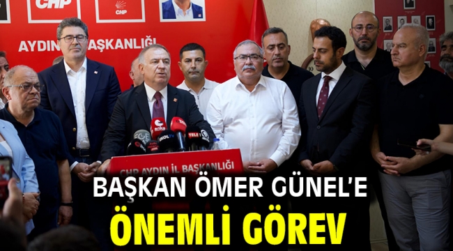  BAŞKAN ÖMER GÜNEL'E ÖNEMLİ GÖREV