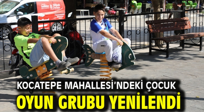 Kocatepe Mahallesi'ndeki Çocuk Oyun Grubu Yenilendi
