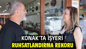 Konak'ta işyeri ruhsatlandırma rekoru