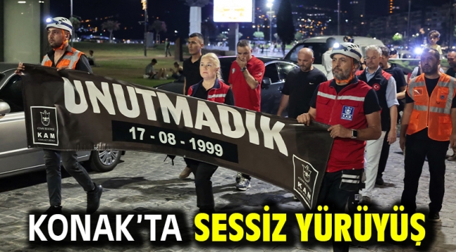 Konak'ta sessiz yürüyüş
