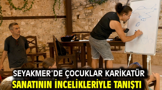 Seyakmer'de Çocuklar Karikatür Sanatının İncelikleriyle Tanıştı
