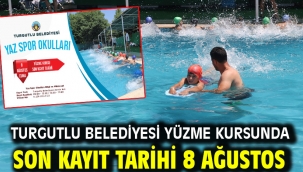 Turgutlu Belediyesi Yüzme Kursunda Son Kayıt Tarihi 8 Ağustos