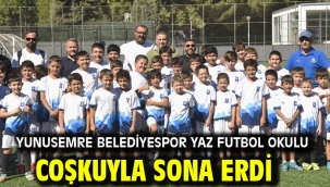 Yunusemre Belediyespor Yaz Futbol Okulu Coşkuyla Sona Erdi