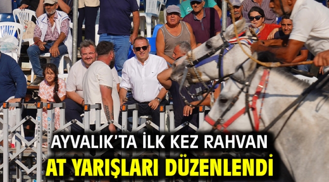 Ayvalık'ta İlk Kez Rahvan At Yarışları Düzenlendi