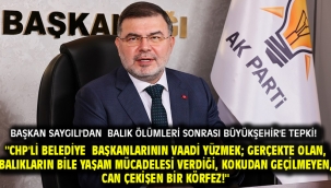 Başkan Saygılı'dan balık ölümleri sonrası Büyükşehir'e tepki!