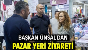 Başkan Ünsal'dan pazar yeri ziyareti