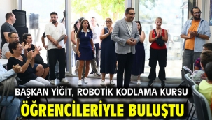 Başkan Yiğit, Robotik Kodlama Kursu öğrencileriyle buluştu