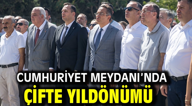 Cumhuriyet Meydanı'nda çifte yıldönümü