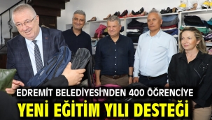 Edremit Belediyesi'nden 400 öğrenciye yeni eğitim yılı desteği