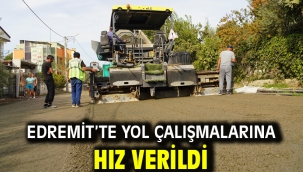 Edremit'te Yol Çalışmalarına Hız Verildi