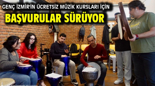 Genç İzmir'in ücretsiz müzik kursları için başvurular sürüyor