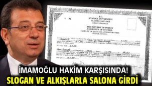 İmamoğlu hakim karşısında! Slogan ve alkışlarla salona girdi