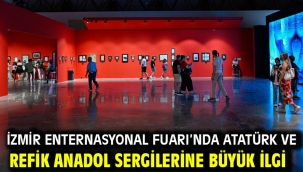 İzmir Enternasyonal Fuarı'nda Atatürk ve Refik Anadol sergilerine büyük ilgi