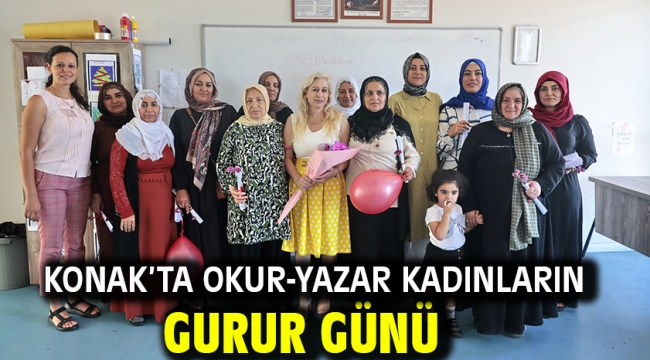 Konak'ta okur-yazar kadınların gurur günü