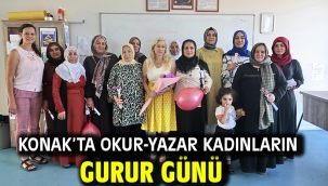 Konak'ta okur-yazar kadınların gurur günü