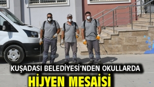 Kuşadası Belediyesi'nden Okullarda Hijyen Mesaisi