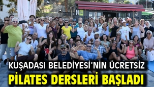 KUŞADASI BELEDİYESİ'NİN ÜCRETSİZ PİLATES DERSLERİ BAŞLADI