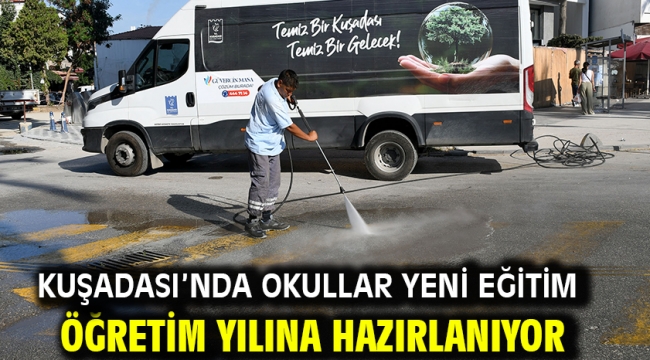 Kuşadası'nda Okullar Yeni Eğitim Öğretim Yılına Hazırlanıyor