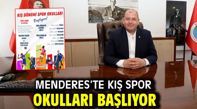 Menderes'te Kış Spor Okulları Başlıyor