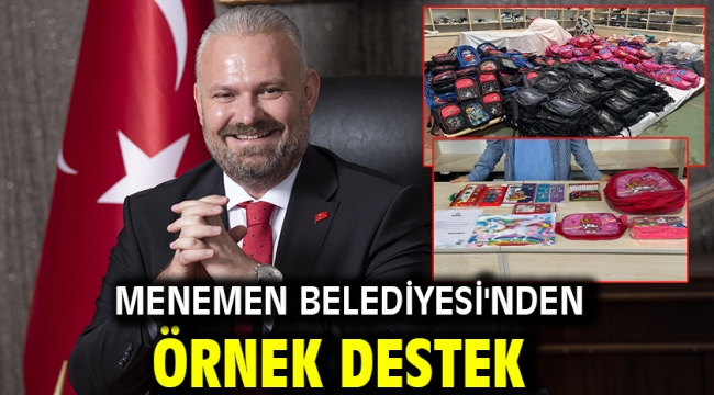 Menemen Belediyesi'nden örnek destek