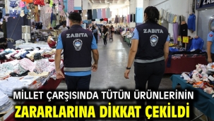 Millet Çarşısında Tütün Ürünlerinin Zararlarına Dikkat Çekildi