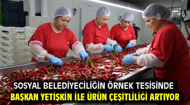 Sosyal Belediyeciliğin Örnek Tesisinde Başkan Yetişkin İle Ürün Çeşitliliği Artıyor
