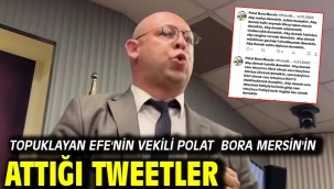 Topuklayan Efe'nin vekili Polat Bora Mersin'in Attığı Tweetler
