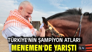 Türkiye'nin şampiyon atları Menemen'de yarıştı