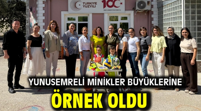 YUNUSEMRELİ MİNİKLER BÜYÜKLERİNE ÖRNEK OLDU