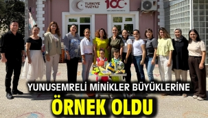 YUNUSEMRELİ MİNİKLER BÜYÜKLERİNE ÖRNEK OLDU