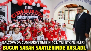 Balçova'da Cumhuriyetimizin 102. yılı etkinlikleri bugün sabah saatlerinde başladı.