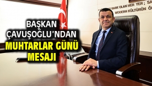Başkan Çavuşoğlu'ndan Muhtarlar Günü mesajı