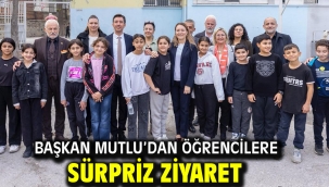 Başkan Mutlu'dan öğrencilere sürpriz ziyaret