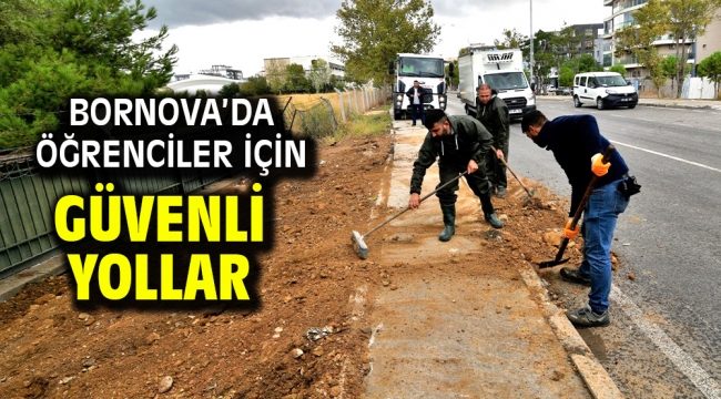 Bornova'da öğrenciler için güvenli yollar