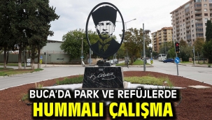 Buca'da park ve refüjlerde hummalı çalışma