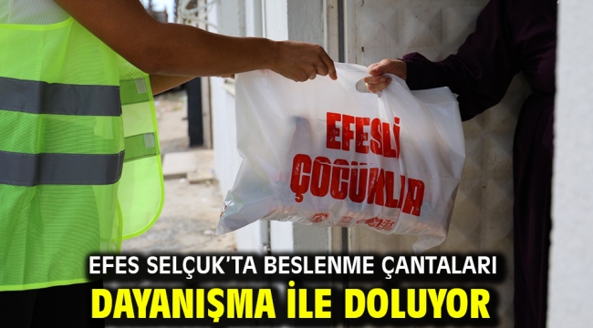 Efes Selçuk'ta beslenme çantaları dayanışma ile doluyor