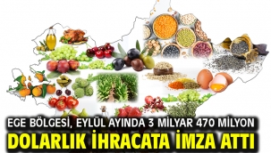 Ege Bölgesi, eylül ayında 3 milyar 470 milyon dolarlık ihracata imza attı