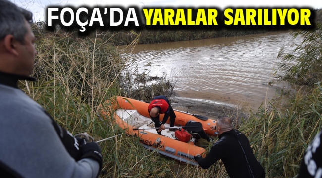 Foça'da yaralar sarılıyor