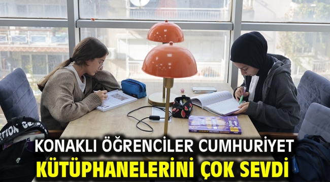 Konaklı öğrenciler Cumhuriyet Kütüphanelerini çok sevdi