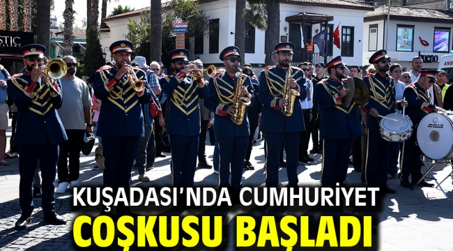 Kuşadası'nda Cumhuriyet Coşkusu Başladı