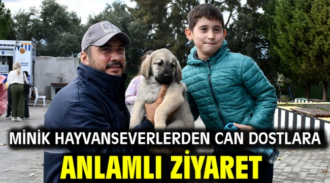 Minik Hayvanseverlerden Can Dostlara Anlamlı Ziyaret