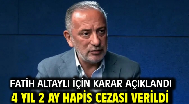 Fatih Altaylı için karar açıklandı